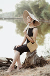 HATI Heart Wood-Beaded Artisan Tote | Handwoven Statement Bag | Justa Sale